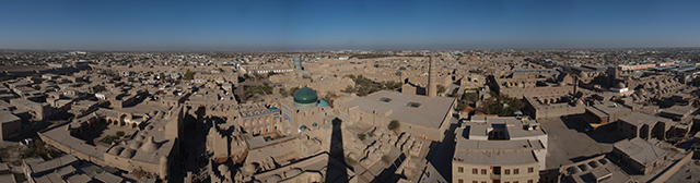 Хива, панорама Ичан-калы с минарета Ислам-Ходжа